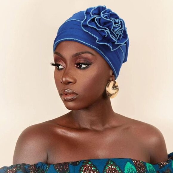 71AgUON6DYL._AC_UY350_.jpg Cotton Beanie Turban Headwear for Women Elastic Chemo Cancer Hair Cover